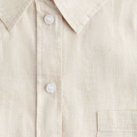 H&M Premium Linen & Cotton Blend Button Down Shirt XS - NEW - Picture 14 of 14
